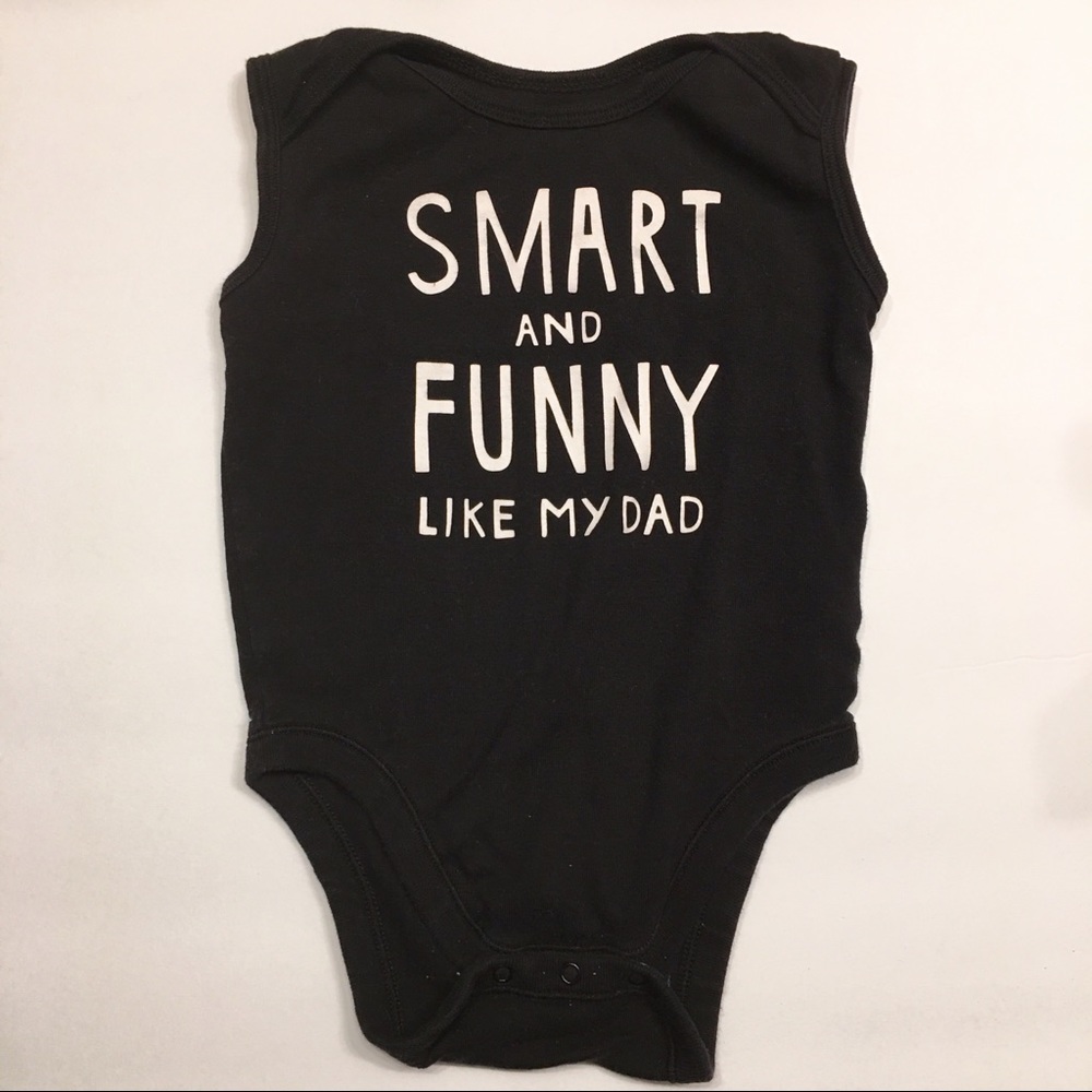 Black smart and funny sleeveless body suit 12-18 m